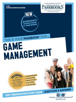 cover image of Game Management